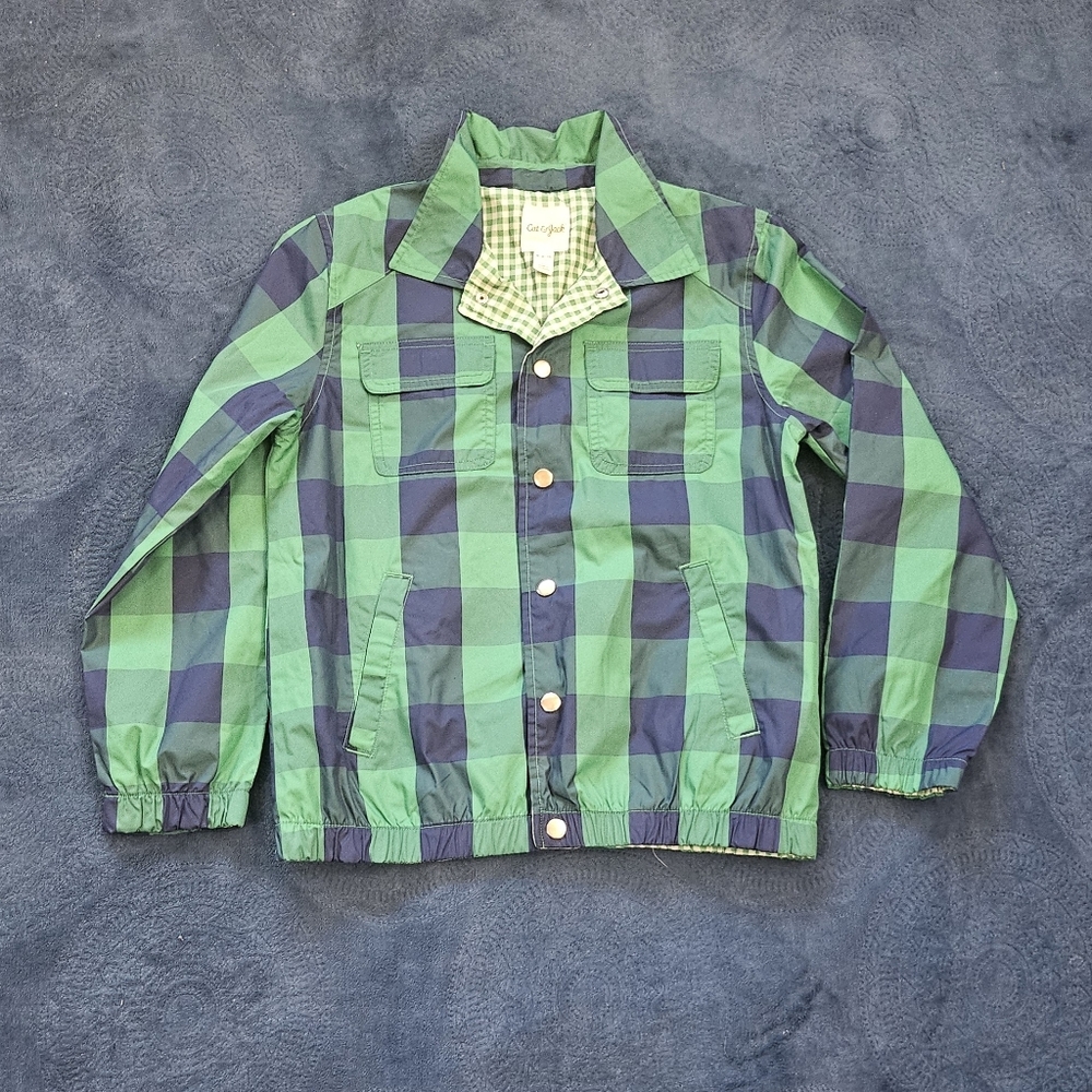 Boys Cat and Jack green jacket. Kids size M (8/10)